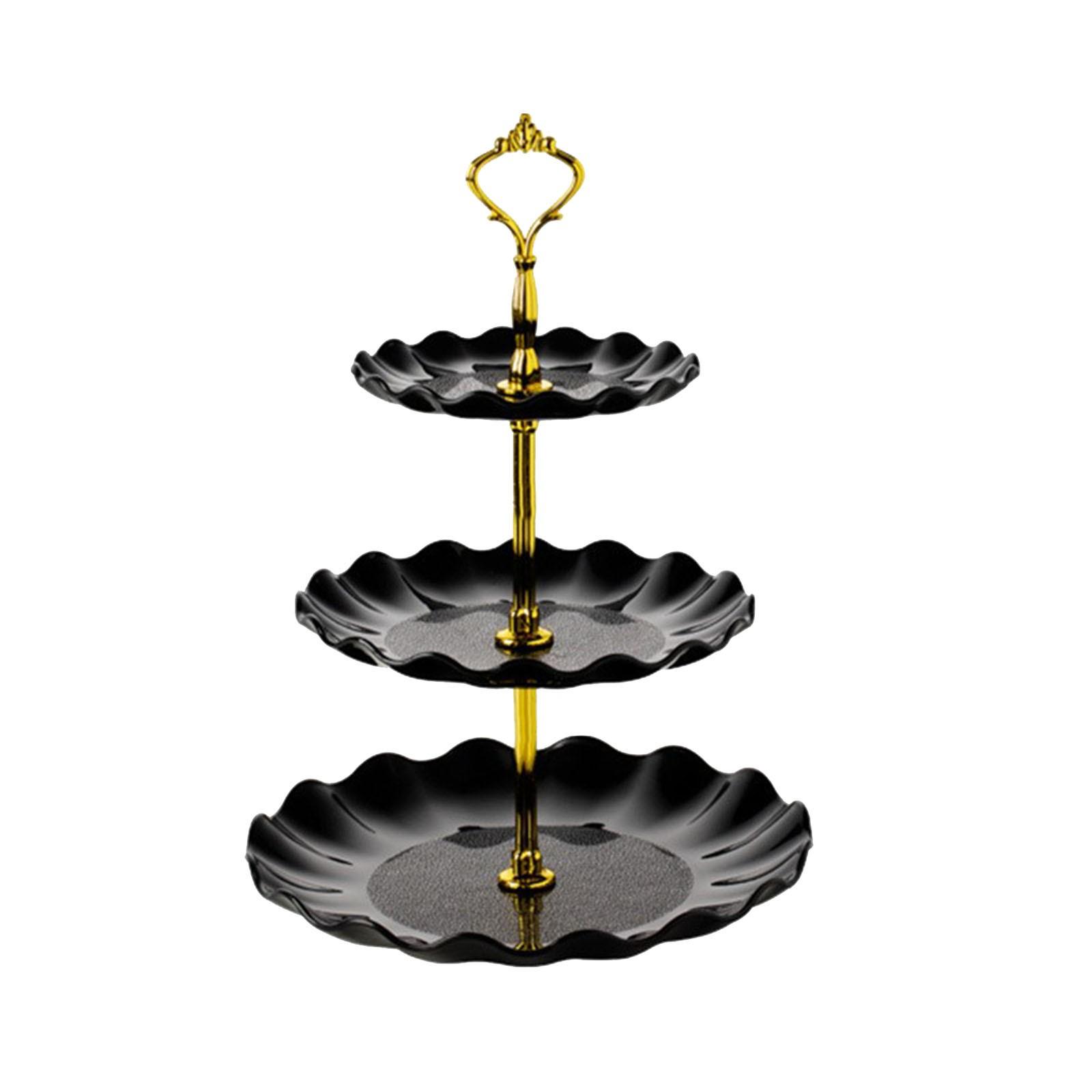 

Подставка для сухофруктов, подставка для десертов, набор десертов, подставка для торта, пластиковая подставка для фруктов One Size чёрный