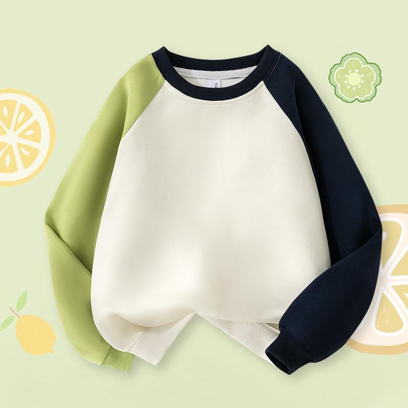 

Мужской свитшот с рукавами реглан в стиле колор-блок, утолщенный, весенне-осенний стиль, возможность нанесения логотипа на заказ, повседневная одежда 130cm