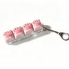 Colorful Design Cat Claws Keychain Silicone Soft Keycap Keychain Squishy Cat Paw Keychain  Keyring
