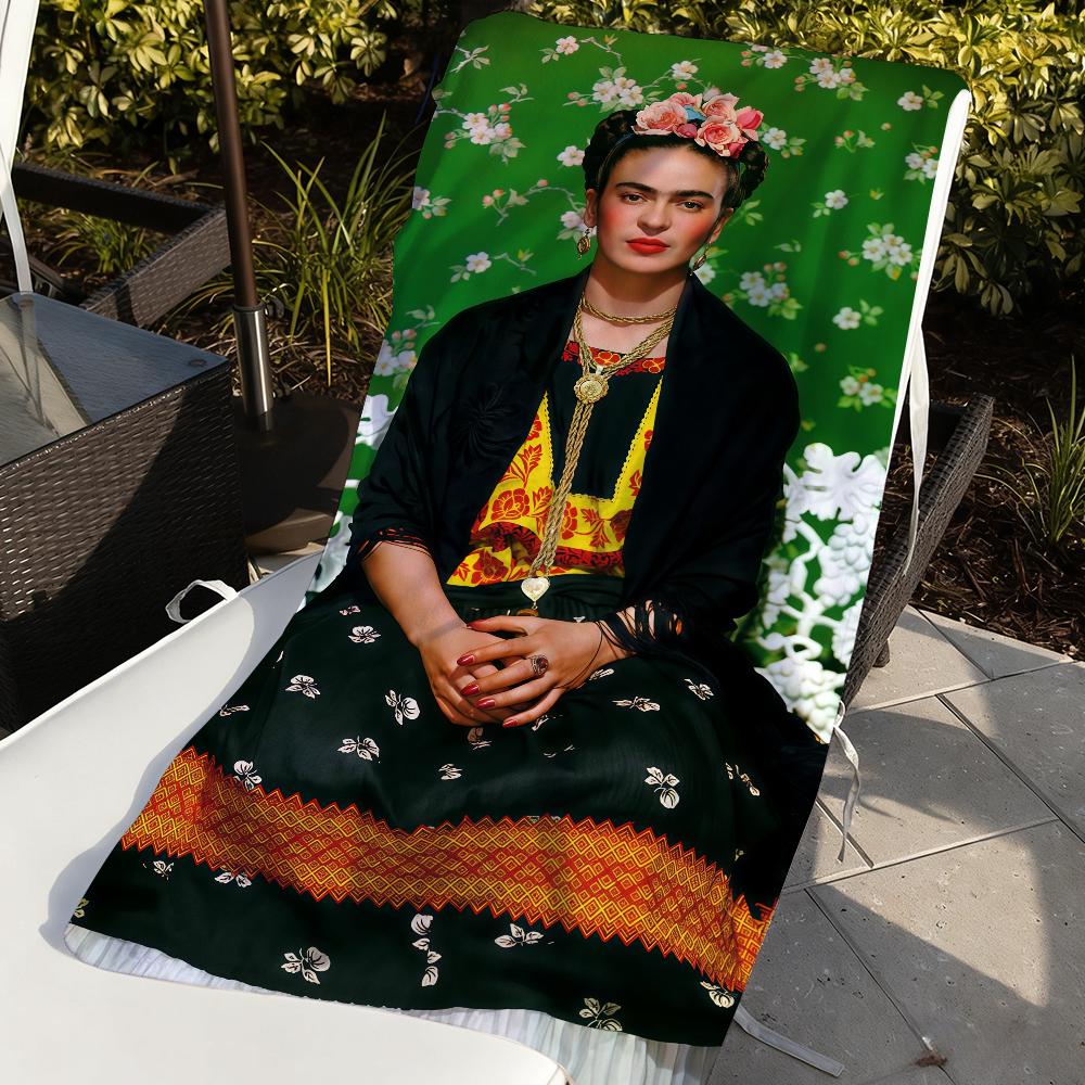 Art F-Frida K-Kahlo-S Asciugamano Sportivo Asciugatura Rapida Attrezzatura da Viaggio Campeggio Anti-sabbia Morbido Leggero Grande Asciugamano da Spiaggia