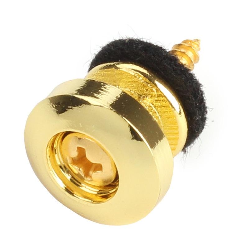 2Pcs Guitar Strap Lock Guitar Strap Button Set Metal Strap Lock Flat Mushroom Head for Acoustic Electric Guitar Ukulele
