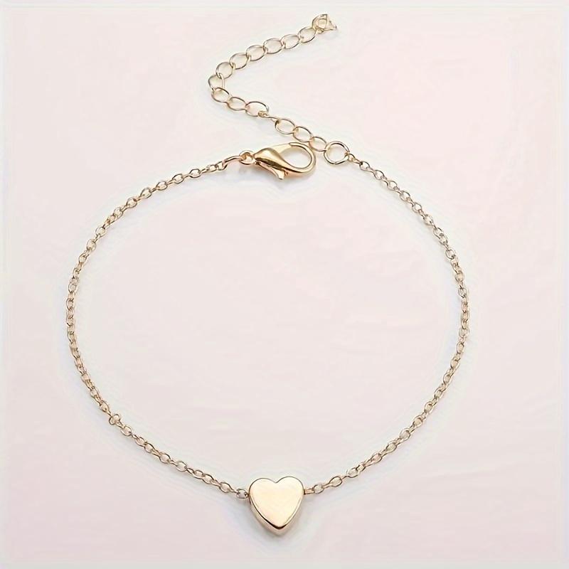 

Элегантный женский браслет в форме сердца с модным и простым дизайном в форме сердца, идеально подходящий для женщин, чтобы носить украшения