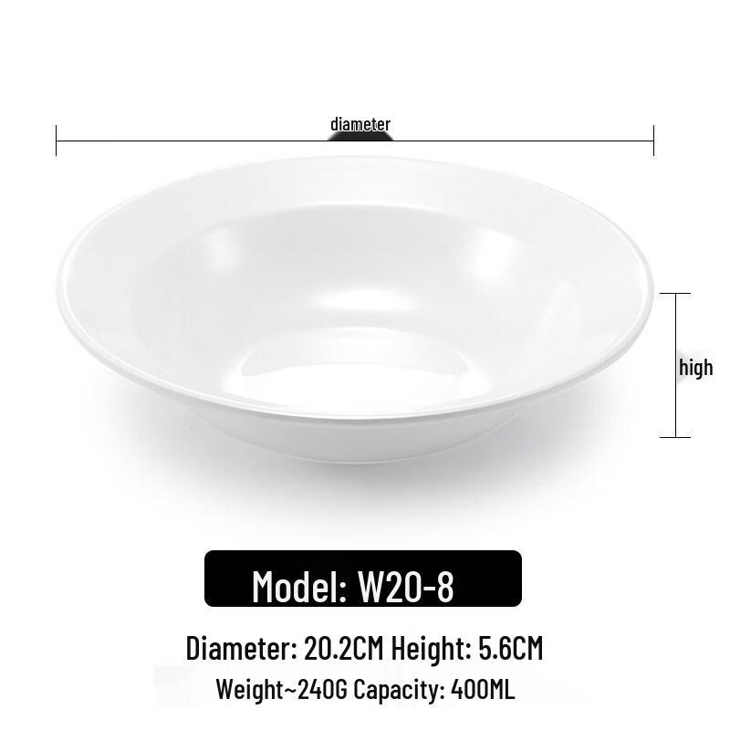 Yipan Melamine Straw Hat Deep Bowl