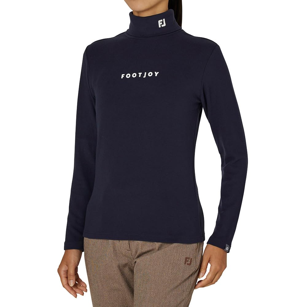 FootJoy Brushed Stretch Long Sleeve Turtleneck Size Small Women's Shirt, Navy, (FJW-F24-S07, 32290-S)