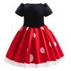 XIUXIUAI Disney Mickey and Minnie Mouse Costumes for Kids, Perfect for Halloween and Christmas, with a Cute Polka Dot Skirt, Perfect for Boys and