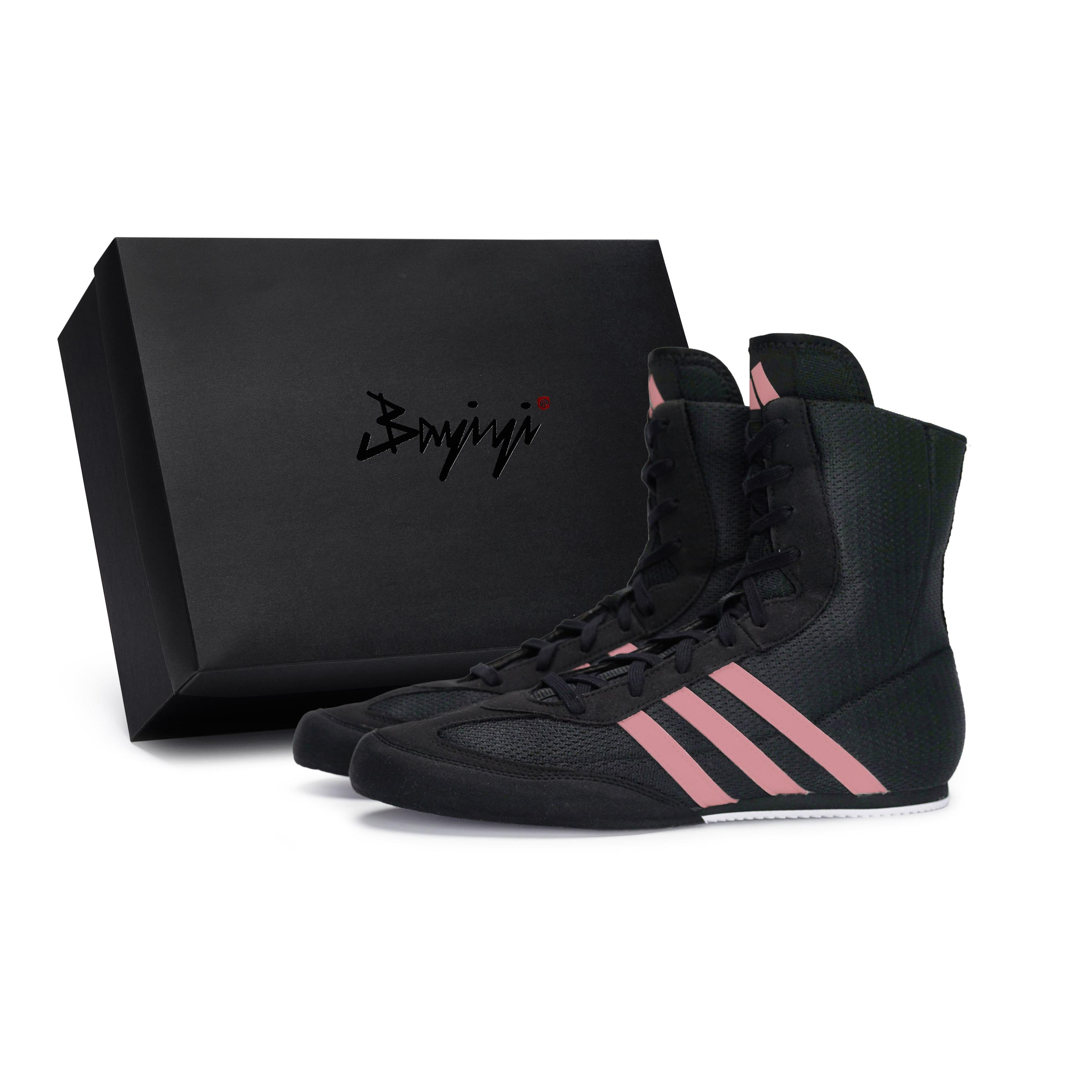 Adidas Box Hog 2.0 811 Manufacturing, Galaxy Roaming Pink Slip Resistant Abrasion Resistant High top Training Shoes FX0561(Team80-S-BOX) 36⅔