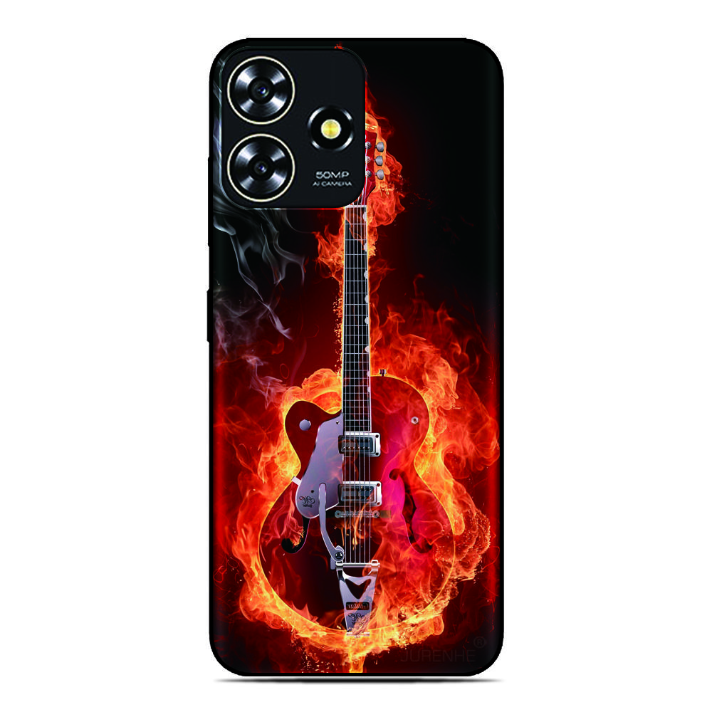 

Flame Musical Phone Case For Xiaomi Poco C85 C85x C40 M7 C71 Redmi 15C A7 A5 4G 11A 13C 12C Note 15 11 12 Pro 5G Back Cover Redmi 12C 4G