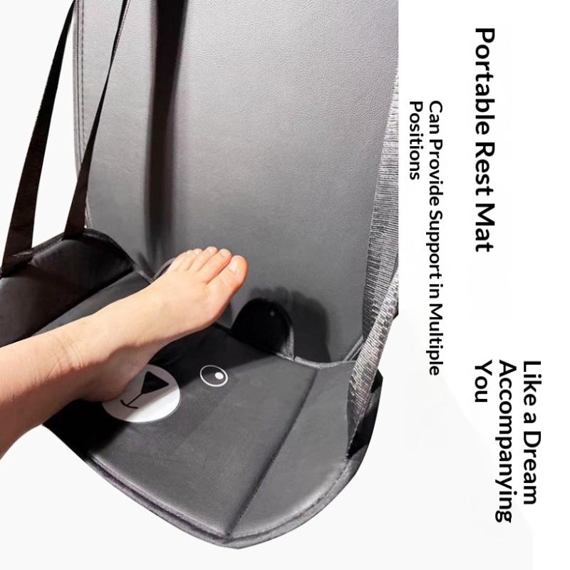 Portable Car Rear Seat Foot Hammock – Adjustable Hanging Footrest For Travel, Office & Car Interior Comfort