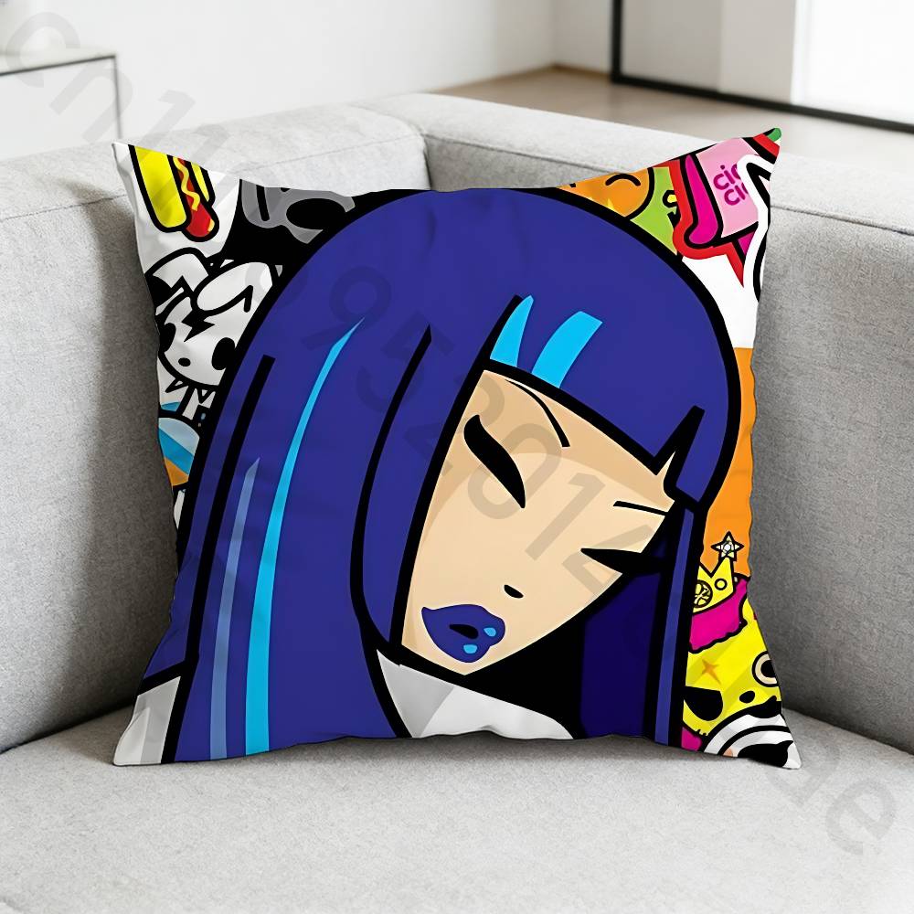 TTokidokiS Pillow Case Antidustmite Pillowcase Invisible Zipper Silky Short Plush Sofa Cushion Cover