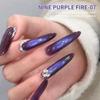 2025 Purple Duo-Chrome Cat Eye Gel Polish – Salon-Quality, Popular Whitening Grape Shade