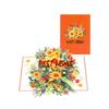 3D Popup Sunflowers Greeting Card Functional 3D Sunflowers Greeting Card Suitable for Festival Occasion or Decors