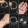 Silver Butterfly Accessories Alloy Butterfly Flower Half Bracelet Diy Accessories Chinese Style DIY Bracelet Bracelet Jewelry