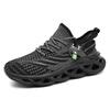 39-48 Summer Men's Large Sports Shoes Breathable Flying Weave Sports Casual Shoes Thick Sole Blade Mesh Fashion Coconut Running Shoes