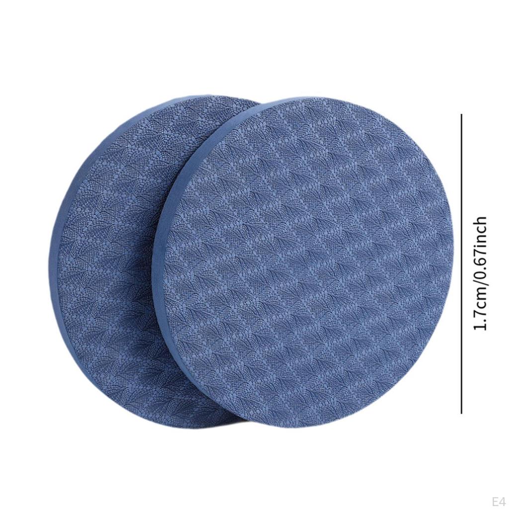 2 Knee Pads Round Cushion for Home And Travel Workouts