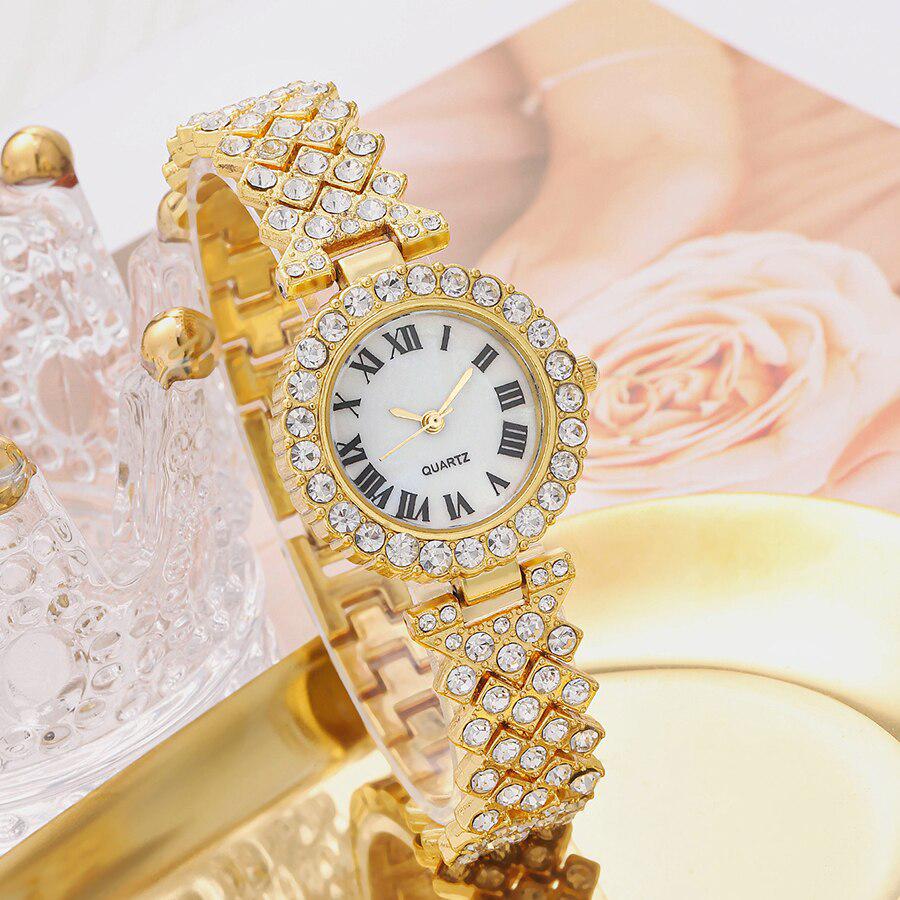 Women's 5-Piece Fashion Watch Set with Picture Box – Classic Hot Style