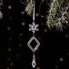 Ice Stick Ornament Modern Acrylic Christmas Ornament Snowflake Hanging Pendant Clear Water Droplet Ornament For Gift Tag Party