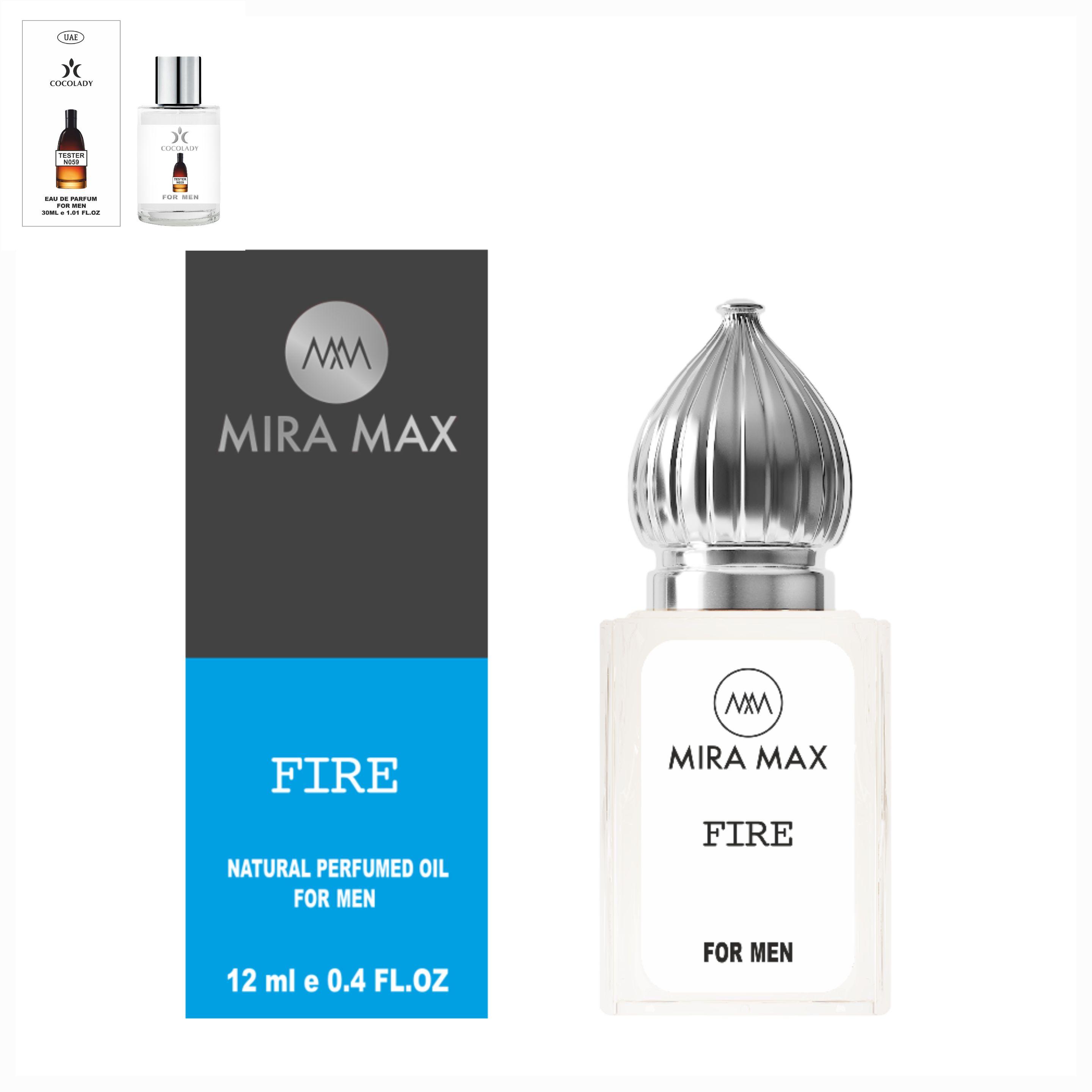 

Mira Max FIRE Geit Natural Парфумована олія для чоловіків, 12 мл (0,4 FL.OZ) 1 pcs