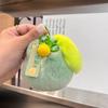 Cute Plush Keychain Pear Doll Toys Keychain Accessories Women Plush Rex Rabbit Fur Auto Key Ring Bag Decoration Pendant Gift