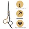 Fcysy Hair Cutting Scissors Set, 8PCS-Gold