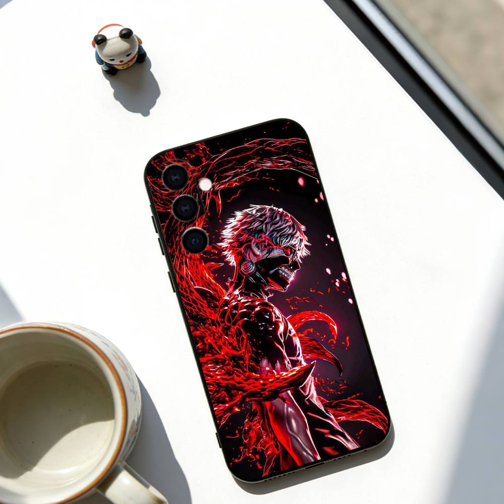 

Ken Kaneki Phone Case For Samsung Galaxy A73,A72,A71,A70,A53,A52,A51,Soft Black Cover Samsung a31