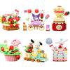 Melody Kuromi Pochacco Cinnamoroll Pom Pom Purin Cartoon Anime Figure Model Building Block Toys Children Gift