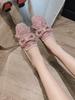 Fashion Flat Shoes for Women Autumn New Bow-knot Pearls Women Shoes Flats Retro Light Slip On Casual Loafers Zapatillas Mujer