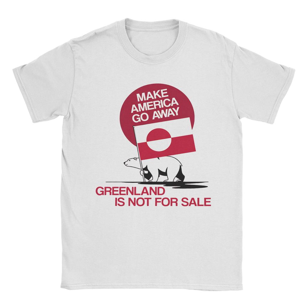 Unisex Womens MAGA T Shirts Greenland 100 Cotton Tops Creative Short Sleeve Crewneck Tee Shirt Gift Idea TShirts