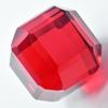 Cube AAA++ Cut Huge Size Lab-Created Red Ruby 47.05 Ct Loose Gemstone CERTIFIED S-810