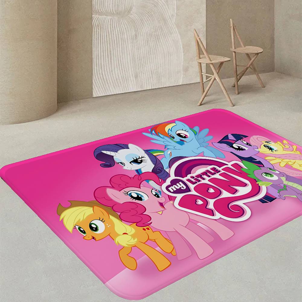 Children Animation L-Little P-Pony Bathroom Mat Kids Room Bedroom Decoration Balcony Anti-Slip Doormat Living Room Welcome Rug