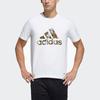 Adidas Panda Print Crew Neck Sports Tee Unisex Tops White GP1849