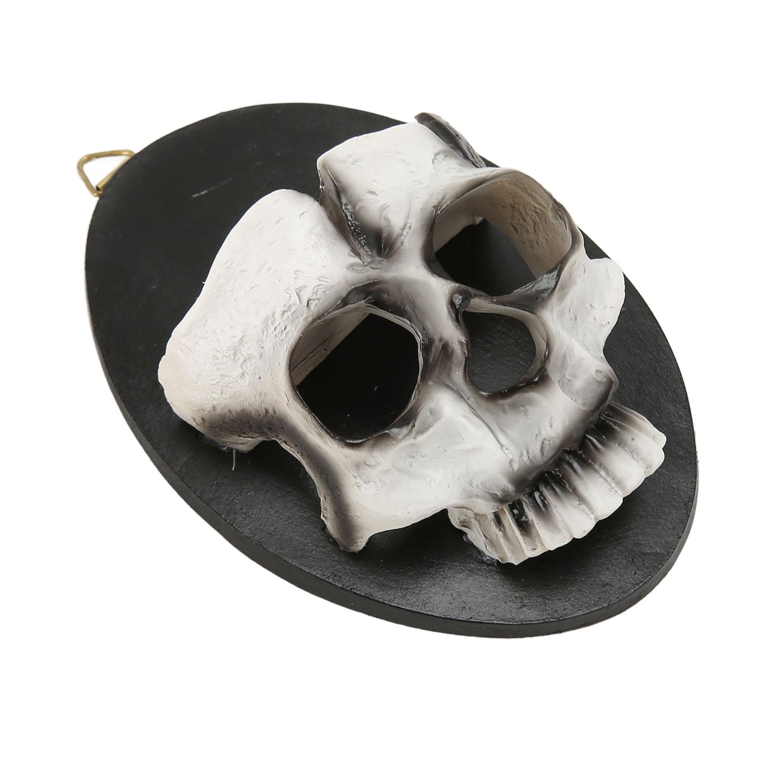 

Wall Skull Candle Holder Sturdy Resin Rich Details Hanging Hook Skeleton Candlestick Holder for Party Decoration