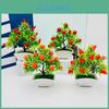 Artificial Fruit Tree Arrangement With Plastic And Silk For Home Office Decor