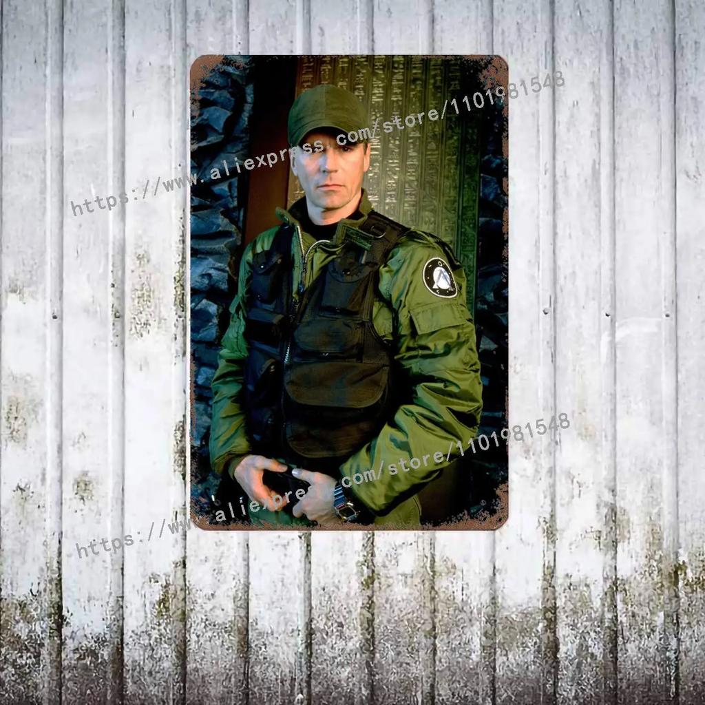 Stargate SG-1 TV Show Metal Decor Poster Vintage Tin Sign Metal Sign Decorative Plaque for Pub Bar Man Cave Club Wall Decoration