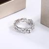 Exquisite Irregular Women's Zircon Ring Fashion Women's Ring Anniversary Gift  Diamond Ring Wedding Rings for Women