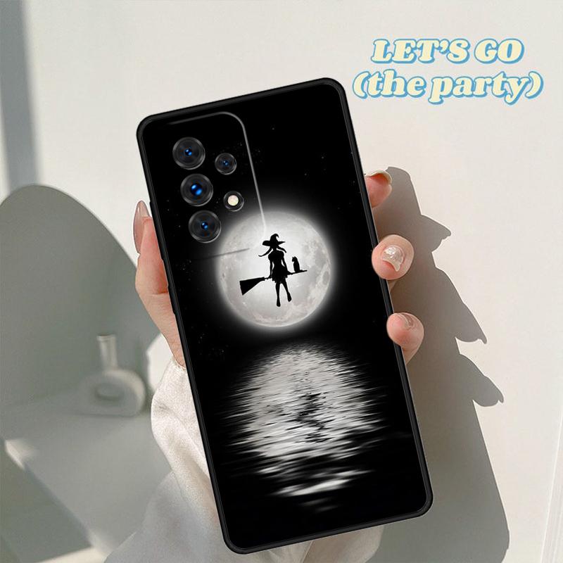 Halloween Moon Witch Horror phone case For Samsung Galaxy A42 A31 A40 A51 A71 A32 A80 A91 A52 A72 A20 A21S A50 A70 A11 A12 Cover
