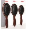 Boar Bristle Hair Brush Natural Beech Comb Hairbrush for Curly Thick Long Dry Wet Hair Detangler Massage Brushes Women Sandalwoo