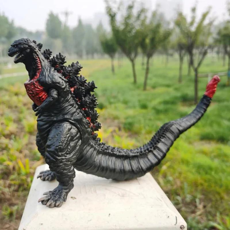 Big Red Lotus Godzilla Destoroyah Hedorah Mechanical Space Godzilla VS King Kong Kidora Soft Rubber Monster modei Toy kid gift