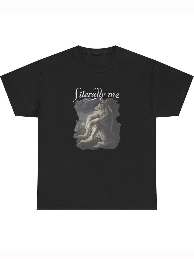 Unisex lässiges Baumwoll-T-Shirt mit Engels-Grafikdesign - Atmungsaktiv