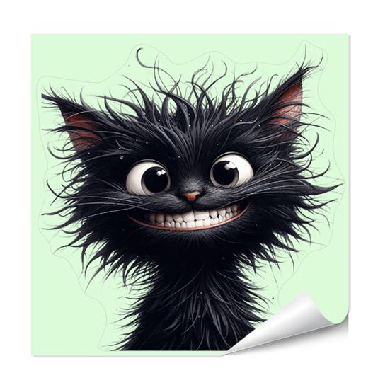 Luminous Light Switch Decals Glow in The Dark Cute Cat Switch Sticker Cartoon C
