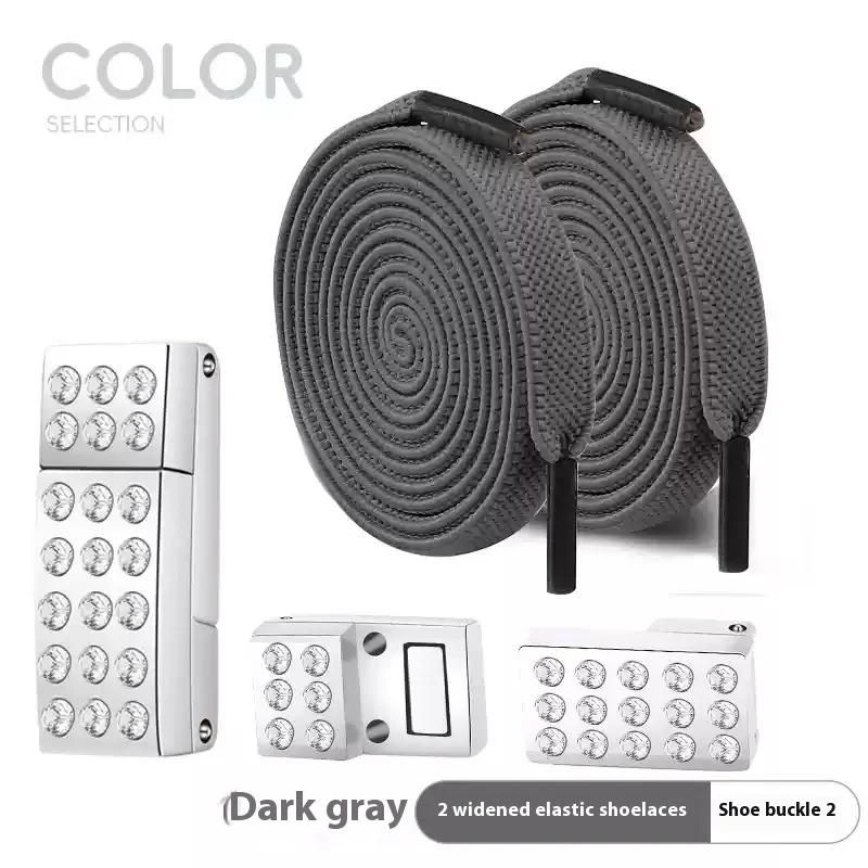 Diamond Elastic Laces Sneakers Magnetic Shoelaces Without Ties Tennis Women No Tie Shoe Laces Flat Wide Shoelace Shoe Accessorie