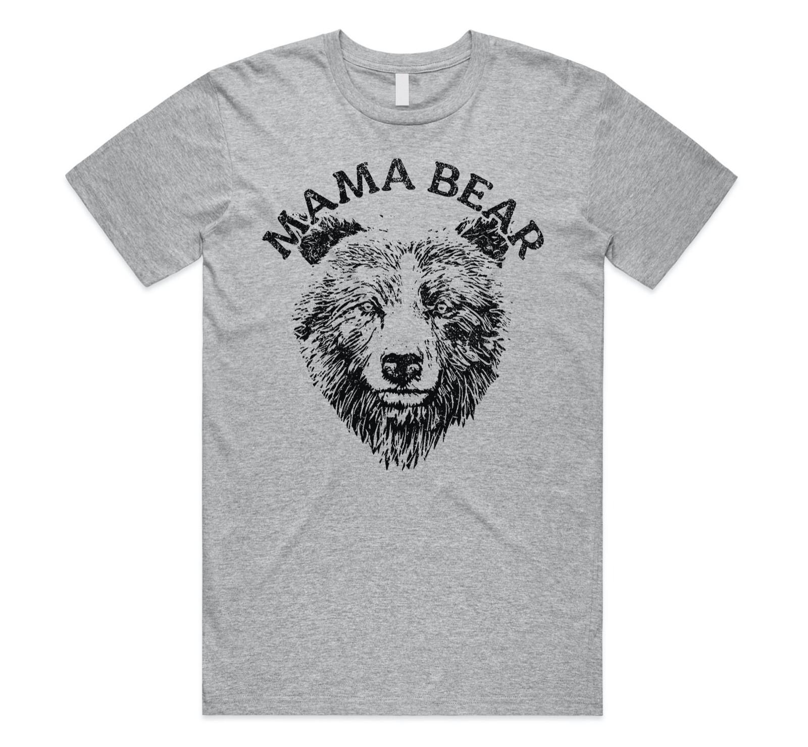 Mama Bear Illustration T-shirt Tee Cute Mom Mum Mother Gift Womens XXL
