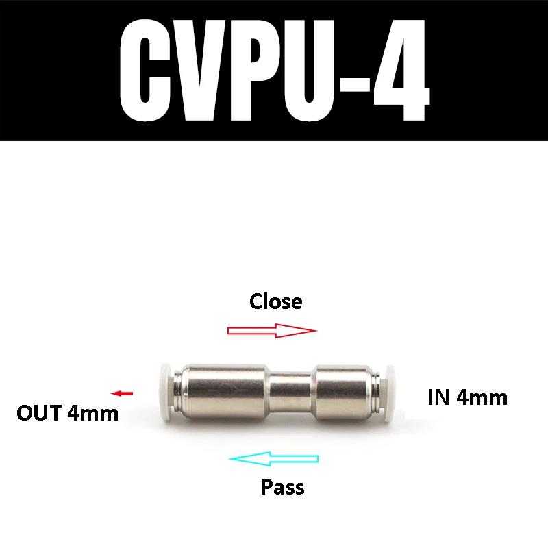 Pneumatic One-way Non Return Check Valve Original Replacement Straight Control CVPU AKH Non Return Plastic Check Car Pressure Regulators 5