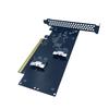 Universelle PCIe4.0/5.0-kompatible Erweiterungskarte zur Umwandlung eines X16-Slots in SlimSAS-Schnittstellen für den Anschluss mehrerer Geräte