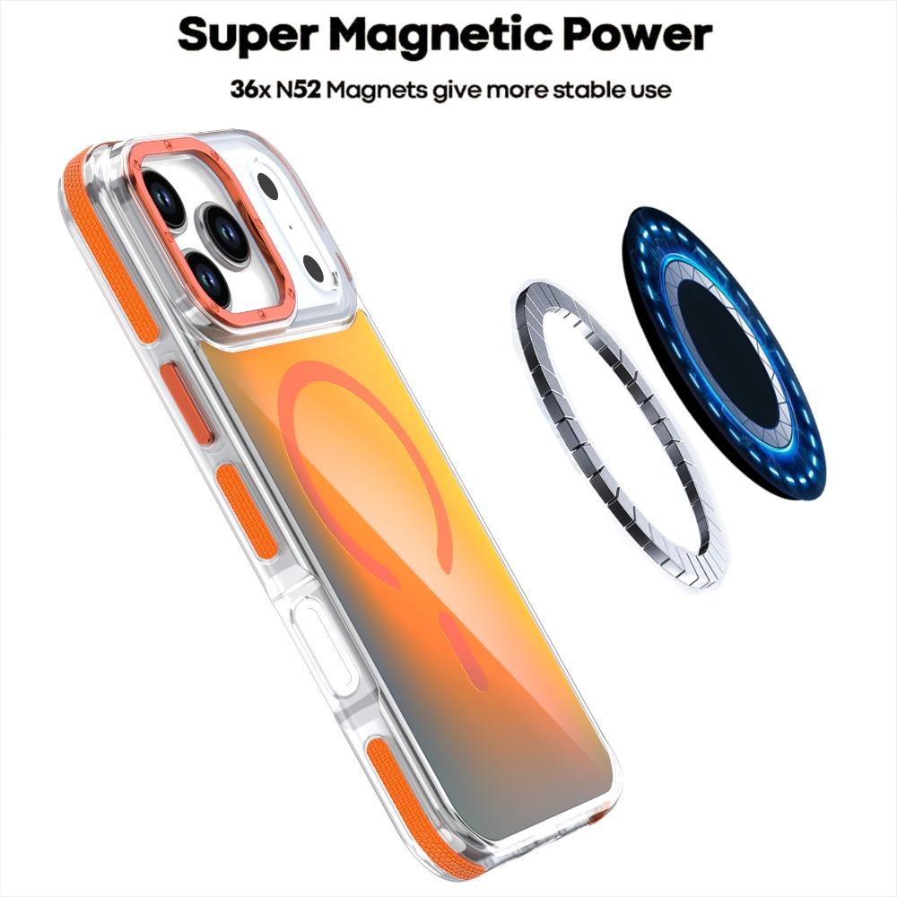 Luxury Quality Metal Lens Magsafe Phone Case for iPhone 17 Air 16 Pro Max 16E 15Plus 14 13 12 11 Wireless Charge Discolour Cover