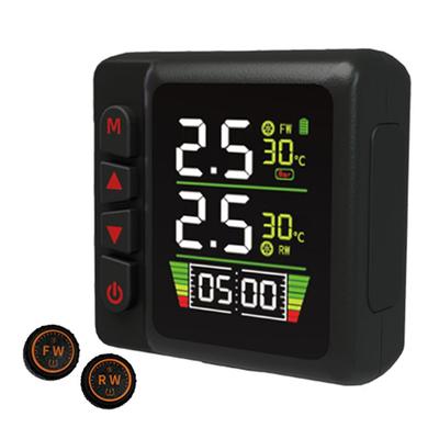 HUAJUN Air Pressure Sensor Bike TPMS Air Pressure Sensor Bike Air Pressure Temperature Instant Monitoring with Port Quick Charging Display Time