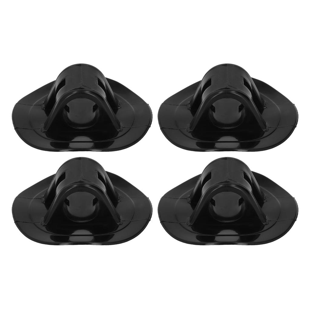 4pcs 76mm Rubber Boat Motor Fixing Bracket Buckle Black Motor Fixed Bracket Buckle for Kayaks