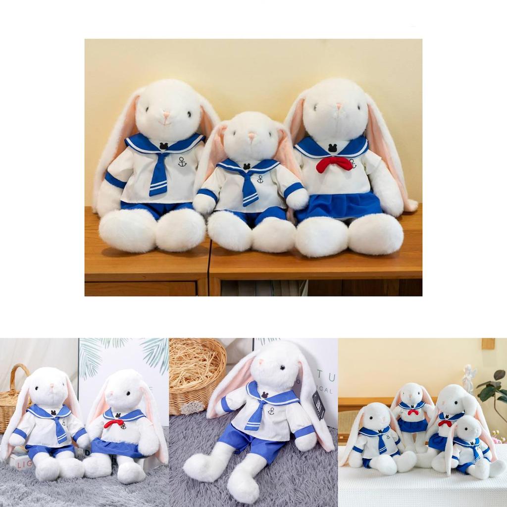 Adorable Blue Navy Bunny Plush Toy Doll Perfect For Birthdays And Cuddly Gifts