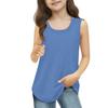Girls  Kids Summer Crewneck Sleeveless Shirts Tank Tops