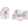 Motorcycle Cover All Season Universal Weather Quality Waterproof Sun Outdoor Protection Night Reflective 4XL (All Black)