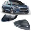 Carbon Fiber Rear Mirror Housing Cover Cap For Ford Focus  Car Accessories Door Mirror Shell Black